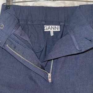 Ganni navy trouser pants listed size EU 32 (us 0) fits like size 2-4
